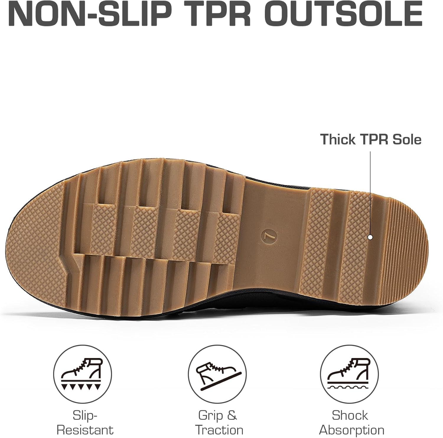 imageDREAM PAIRS Ankle Winter Boots for Women Snow Boots AntiSlip Resistant Classic Warm Faux Fur Lined Lace Up for Outdoor Hiking WalkingDark Grey