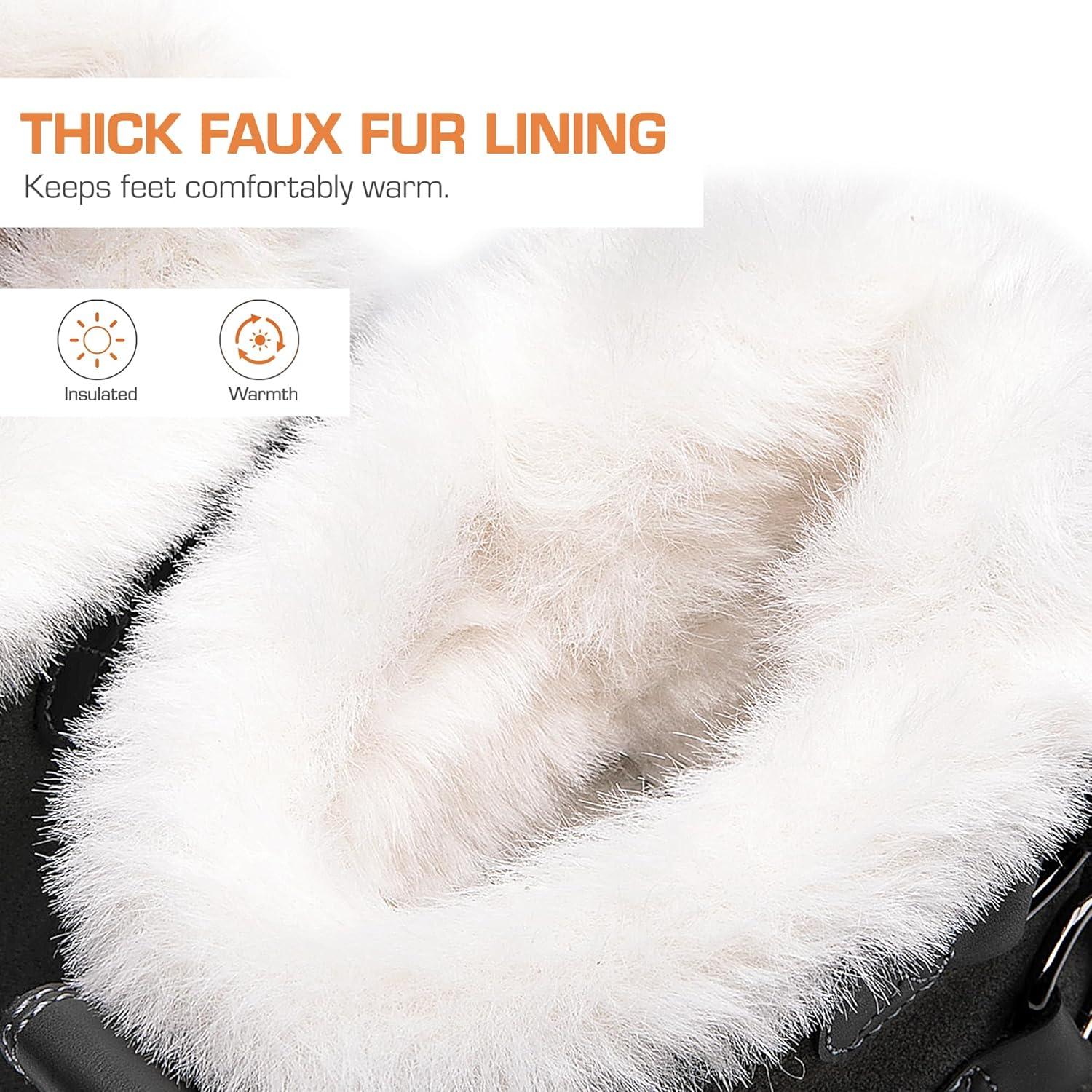 imageDREAM PAIRS Ankle Winter Boots for Women Snow Boots AntiSlip Resistant Classic Warm Faux Fur Lined Lace Up for Outdoor Hiking WalkingDark Grey