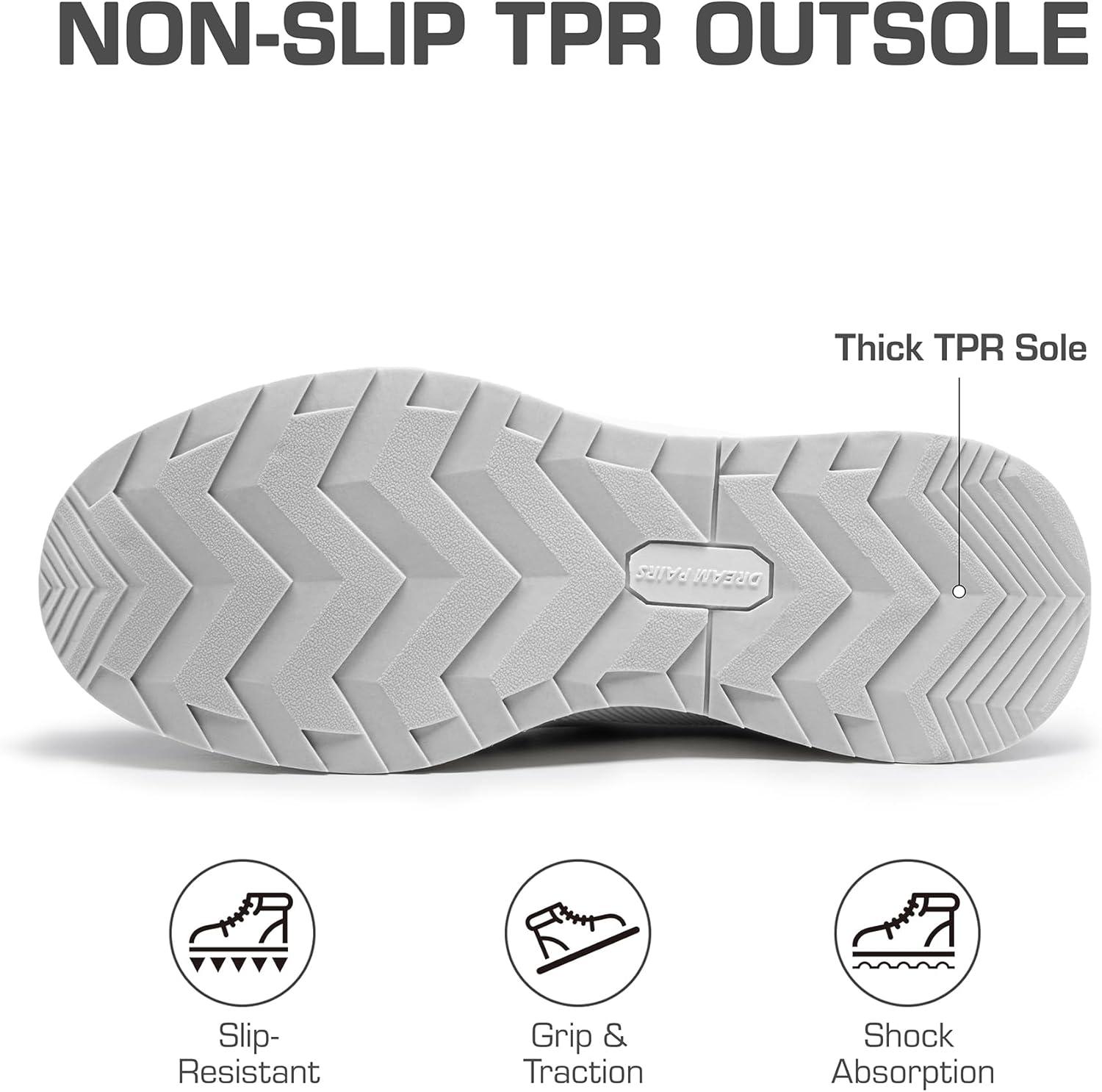 imageDREAM PAIRS Ankle Winter Boots for Women Waterproof Lace Up AntiSlip Warm Snow Booties Fashion Sneaker BootsDark Grey