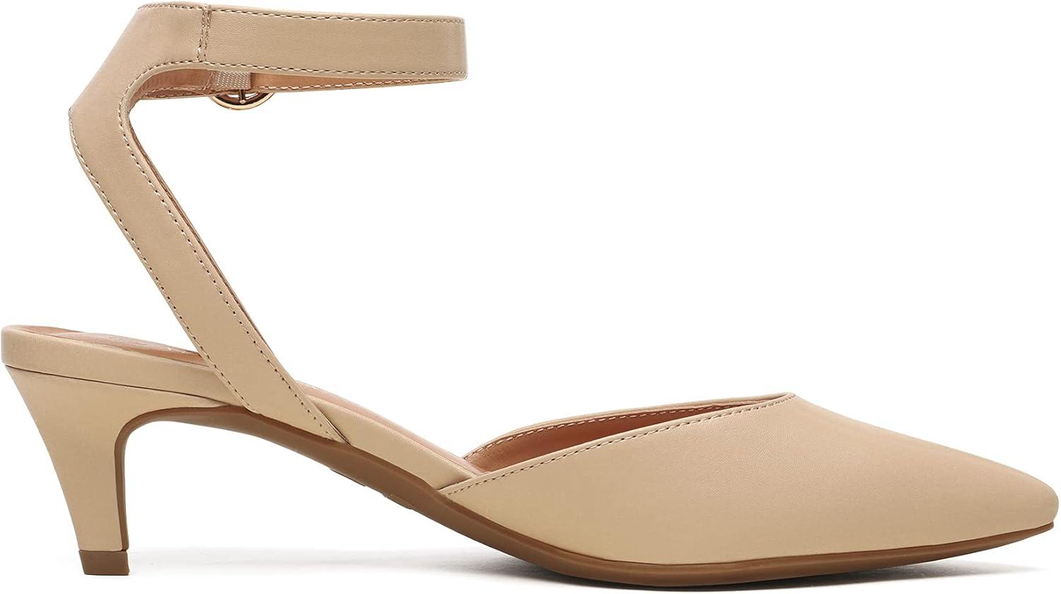 imageDREAM PAIRS Kitten Heels for Women Low Heel Dress Shoes Wedding Dress Closed Toe Pump Shoes LunaNude