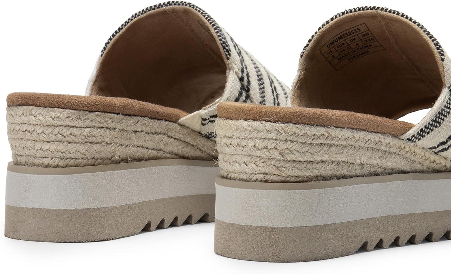 imageDREAM PAIRS Platform Sandals Women Slipon Espadrille Bohemia Wedge Sandals Comfort Dressy Summer Open Toe Canvas Slides for Womens Outdoor Walking Beach VacationNaturalfabric