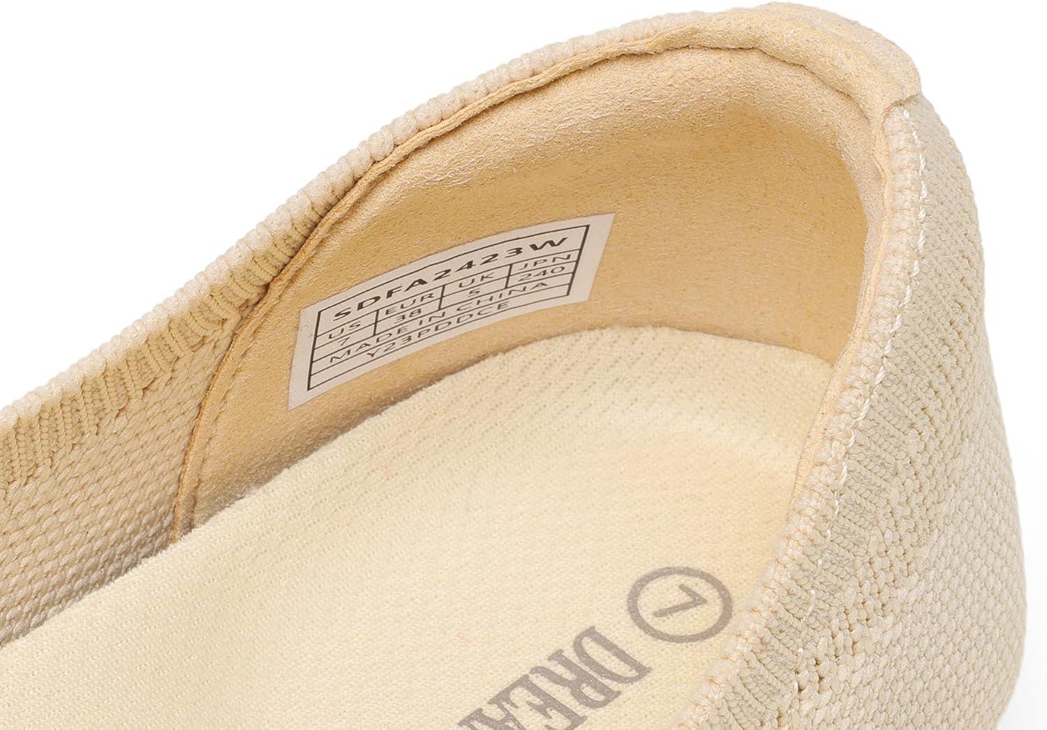 imageDREAM PAIRS Wide Ballet Flats Shoes for Women Width Foldable Knit Womens Flats with Arch Support Comfortable Shoes for Women Dressy Casual Work OfficeNude