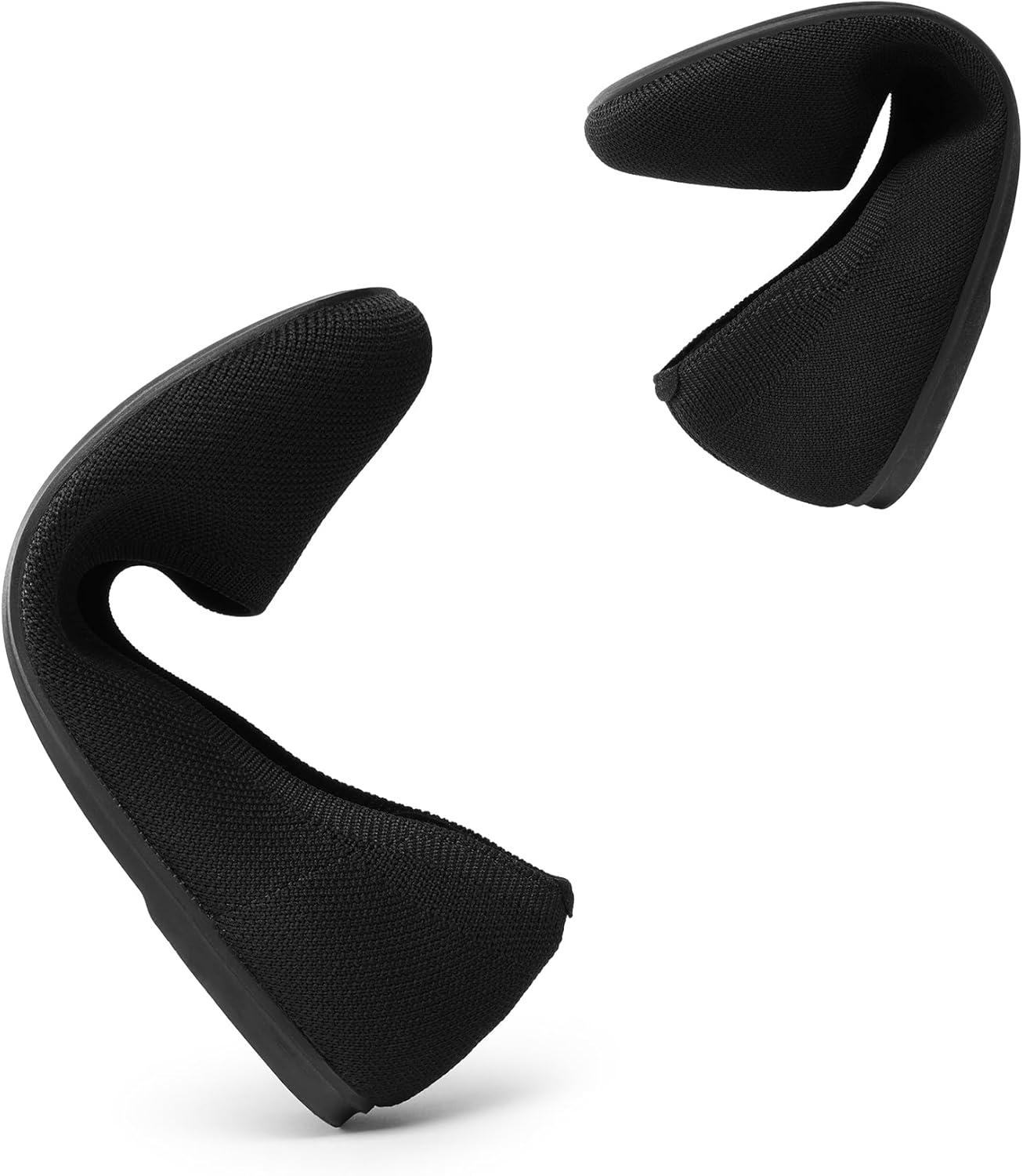 imageDREAM PAIRS Wide Ballet Flats Shoes for Women Width Foldable Knit Womens Flats with Arch Support Comfortable Shoes for Women Dressy Casual Work OfficeBlack