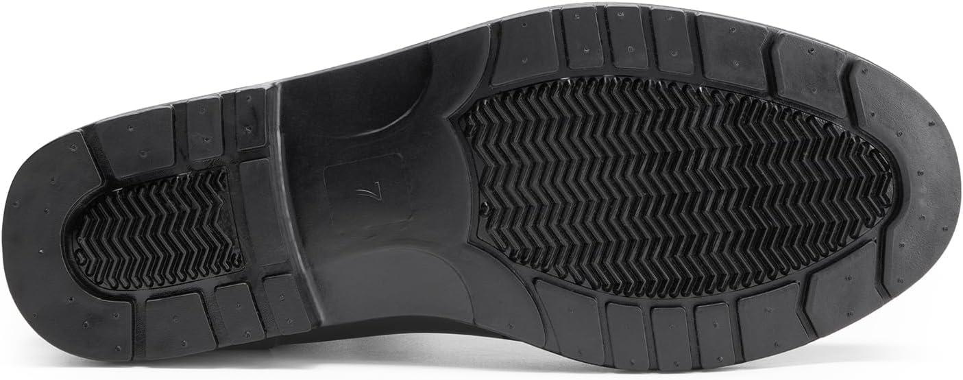 imageDREAM PAIRS Womens Ankle Rain Boots Chelsea Short Boots Waterproof Elastic Slip On Lightweight Comfortable Garden Outdoor ShoesBlackfurry