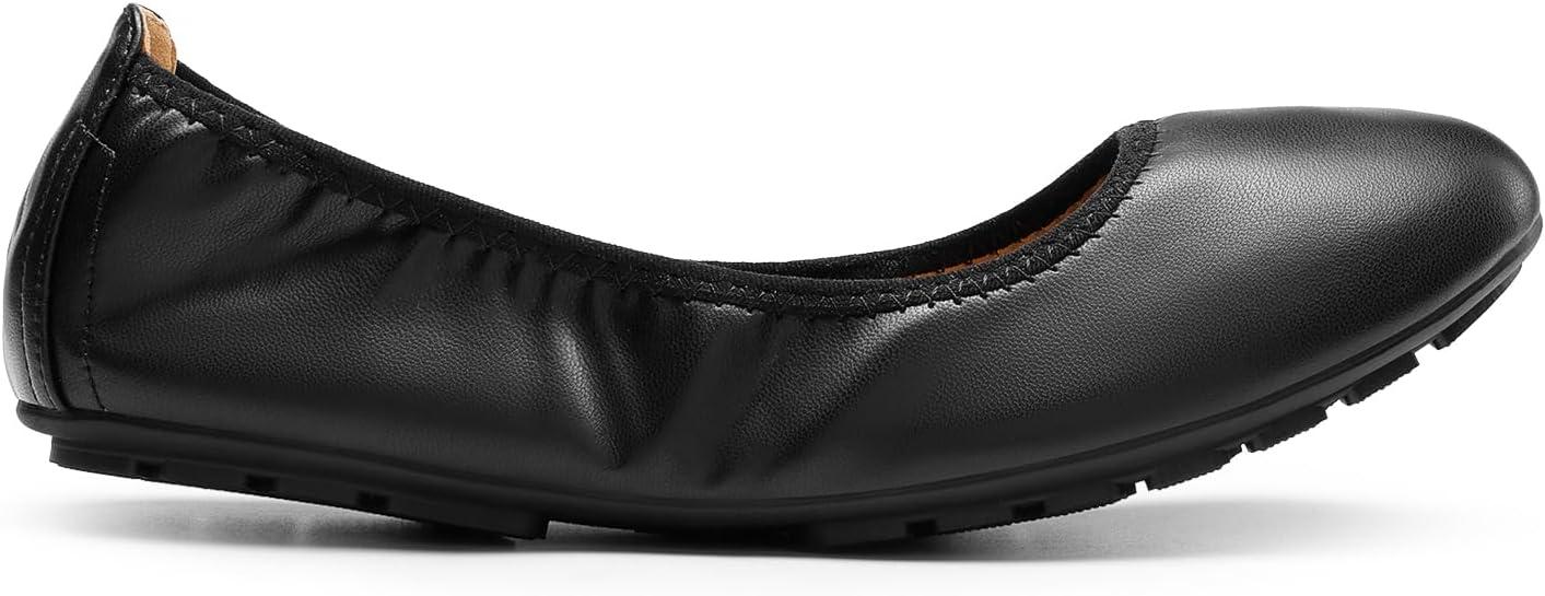imageDREAM PAIRS Womens Ballet Flats Foldable Round Toe Dressy Comfortable Slip On Dress ShoesBlack