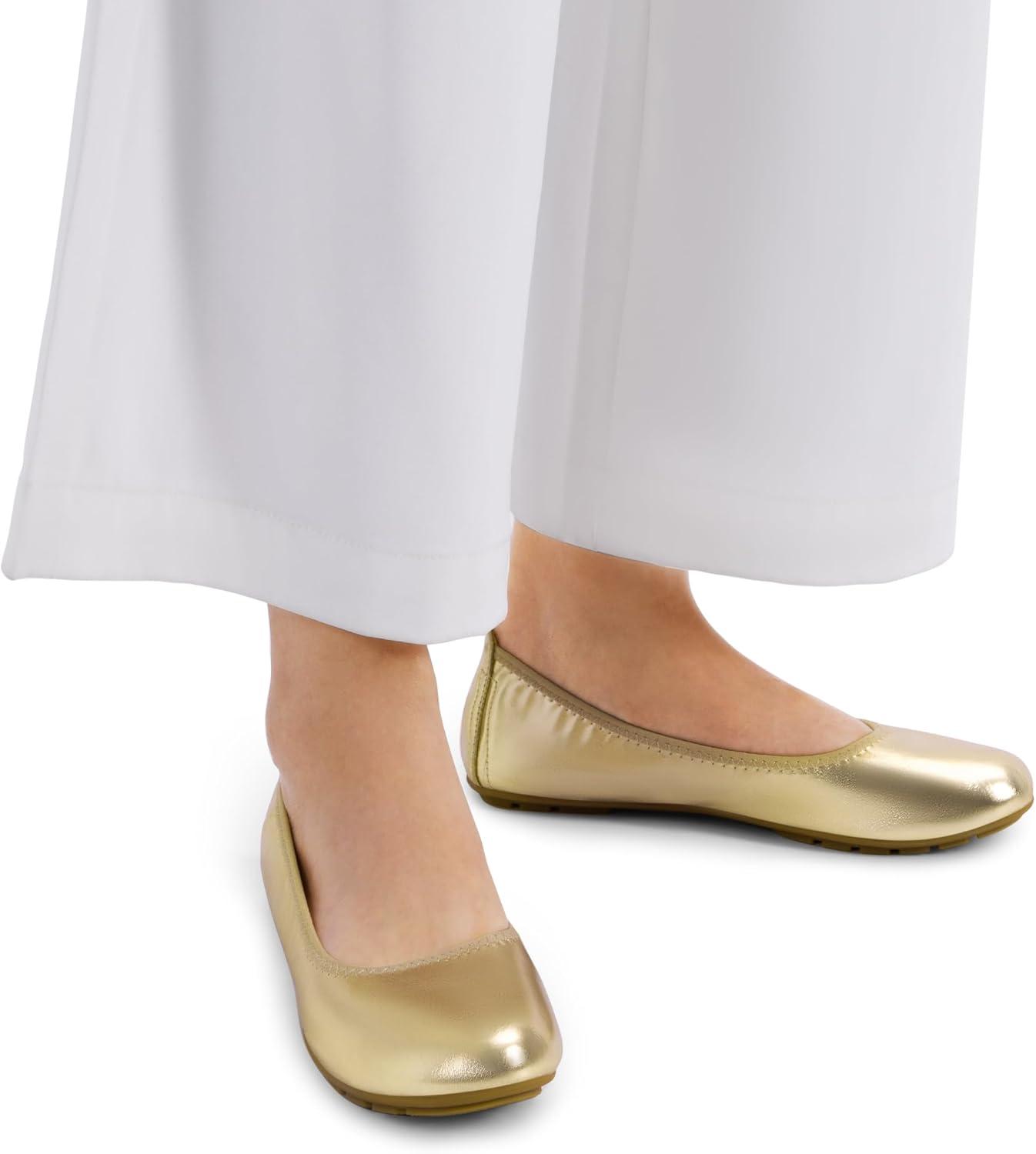 imageDREAM PAIRS Womens Ballet Flats Foldable Round Toe Dressy Comfortable Slip On Dress ShoesGold