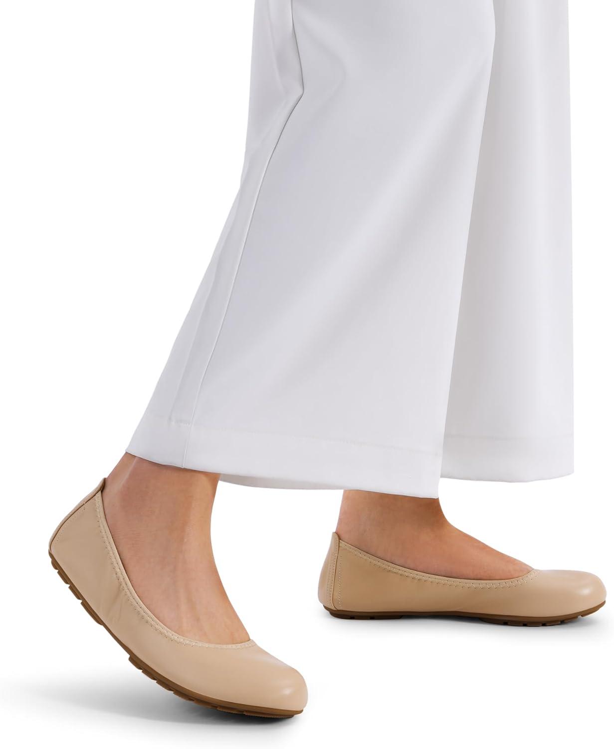 imageDREAM PAIRS Womens Ballet Flats Foldable Round Toe Dressy Comfortable Slip On Dress ShoesNude