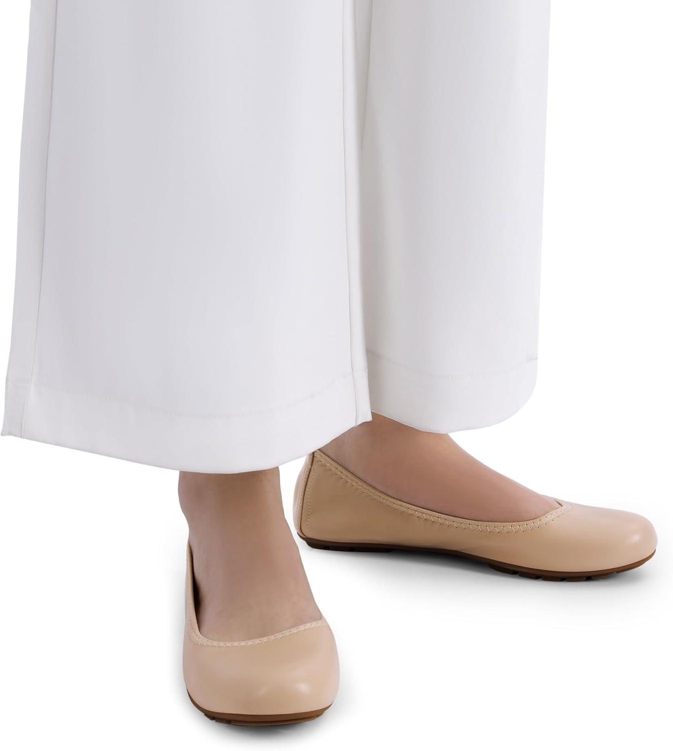 imageDREAM PAIRS Womens Ballet Flats Foldable Round Toe Dressy Comfortable Slip On Dress ShoesNude