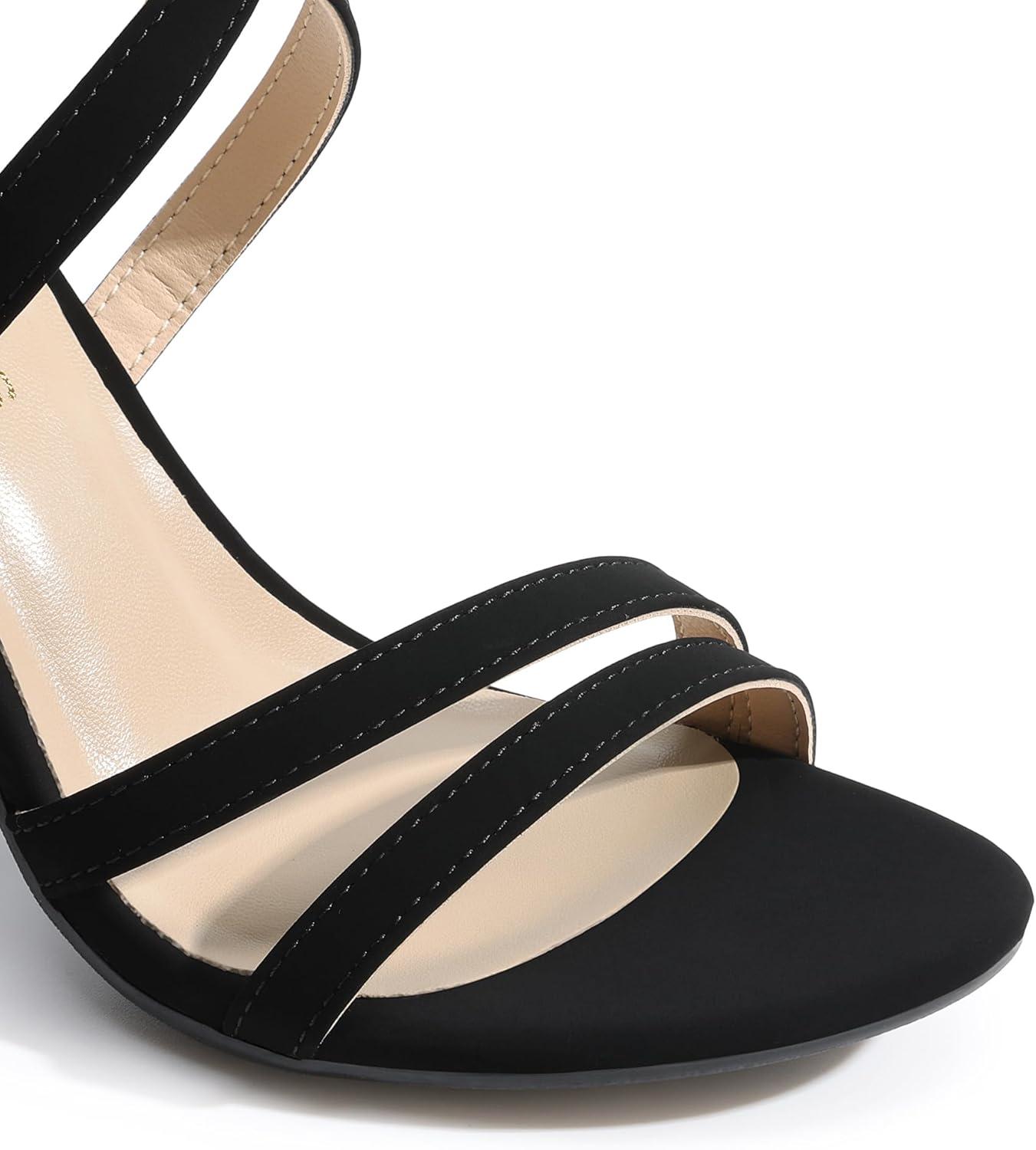 imageDREAM PAIRS Womens Chunky Heels 4 inch High Multi Strap Soft Comfort Block Heeled Sandals for Prom Dancing WeddingBlack