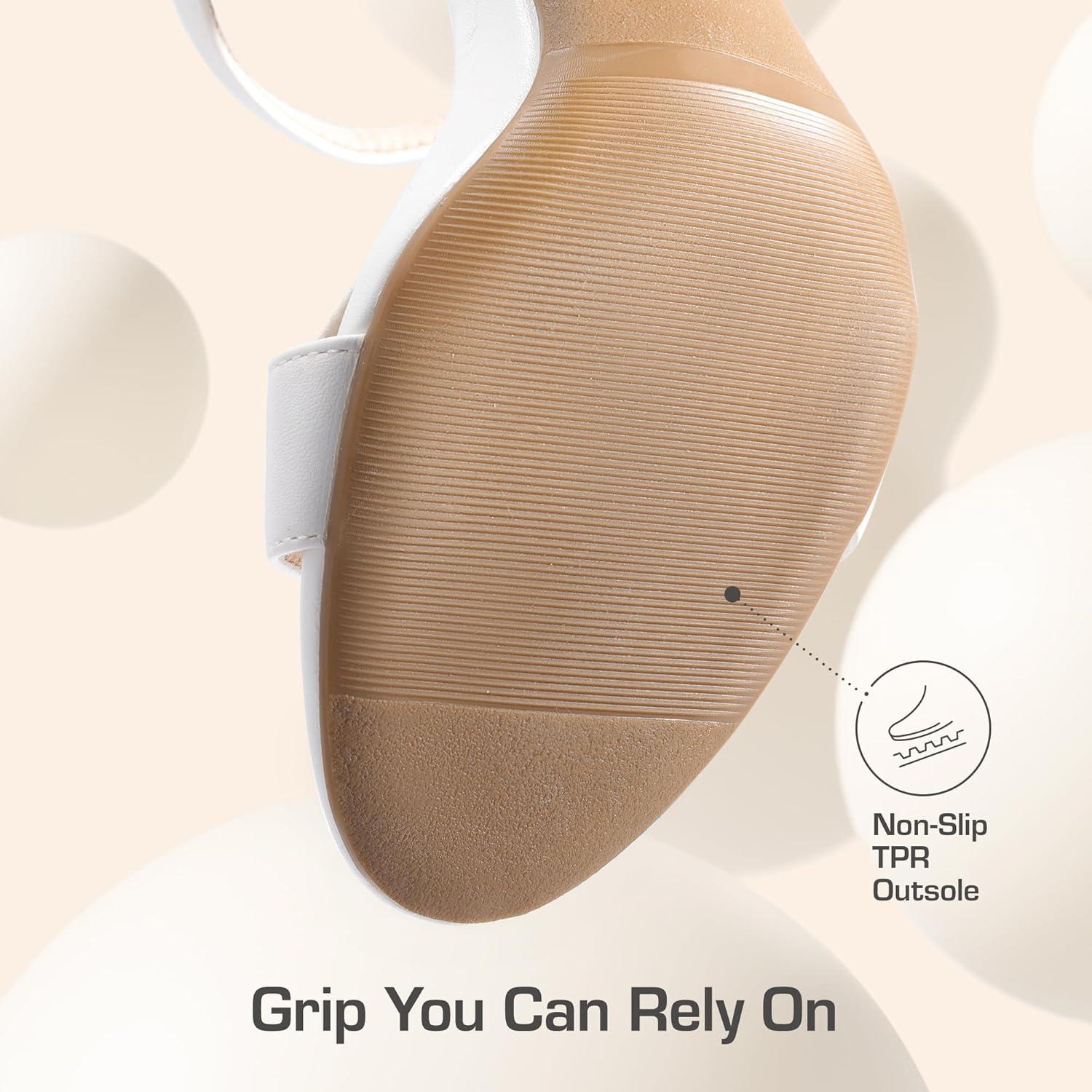 imageDREAM PAIRS Womens Chunky Heels Block Round Open Toe Ankle Strap Heel Fashion Wedding Party Comfort Dress Sandals ShoesWhite