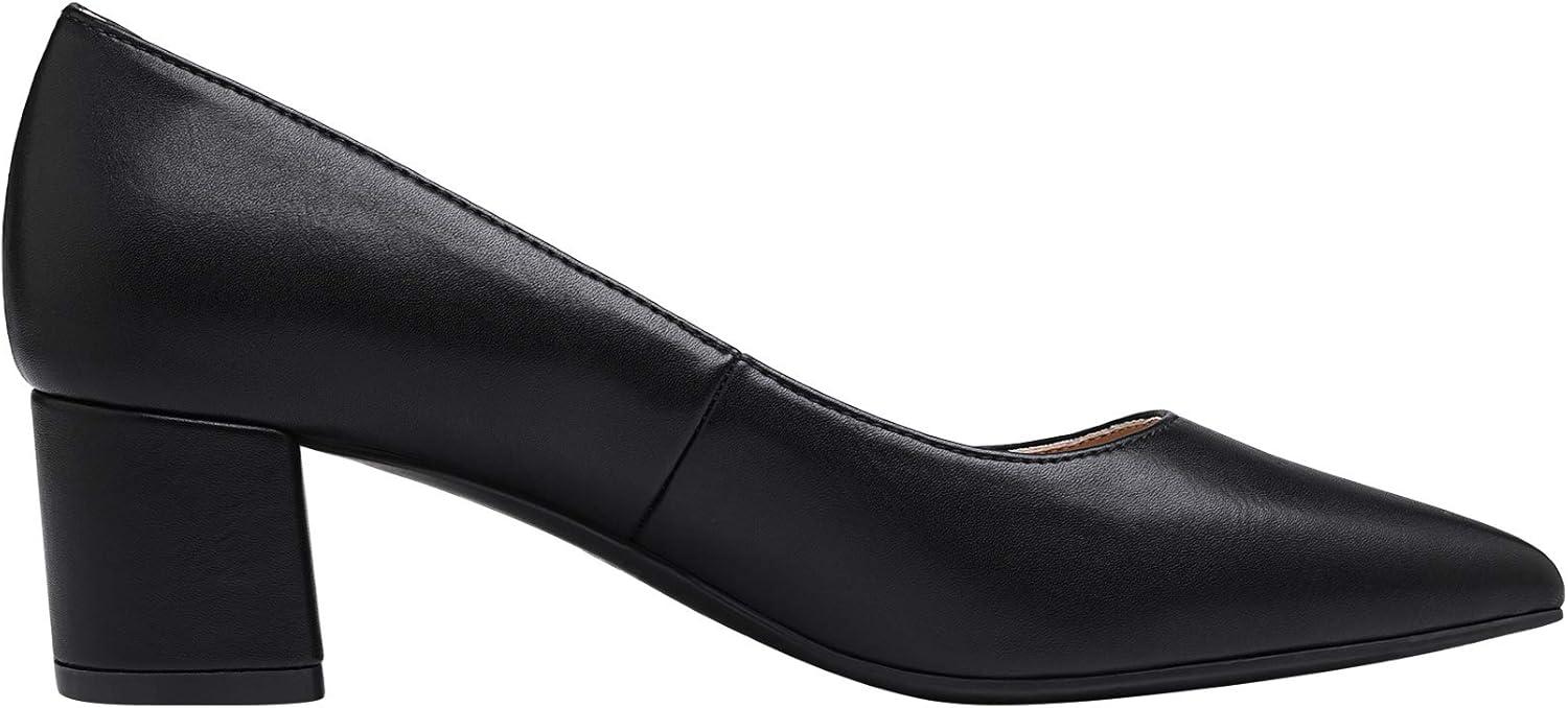 imageDREAM PAIRS Womens Chunky Low Block Heels Closed Toe Dress Pumps ShoesBlackPu