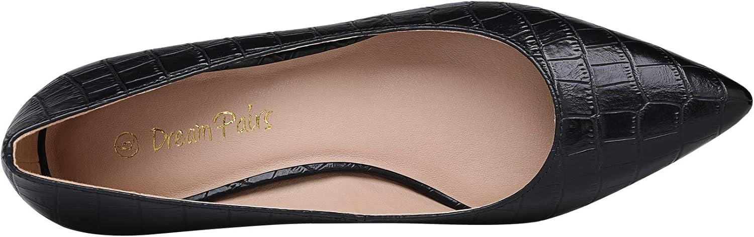 imageDREAM PAIRS Womens Chunky Low Block Heels Closed Toe Dress Pumps ShoesBlackStonePu