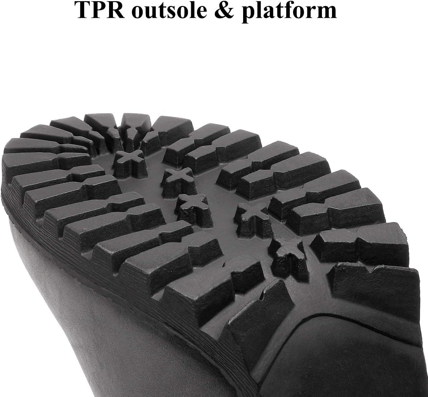 imageDREAM PAIRS Womens Combat Ankle Boots Chunky Heel Lace up Fashion Heeled BootiesGreyPu