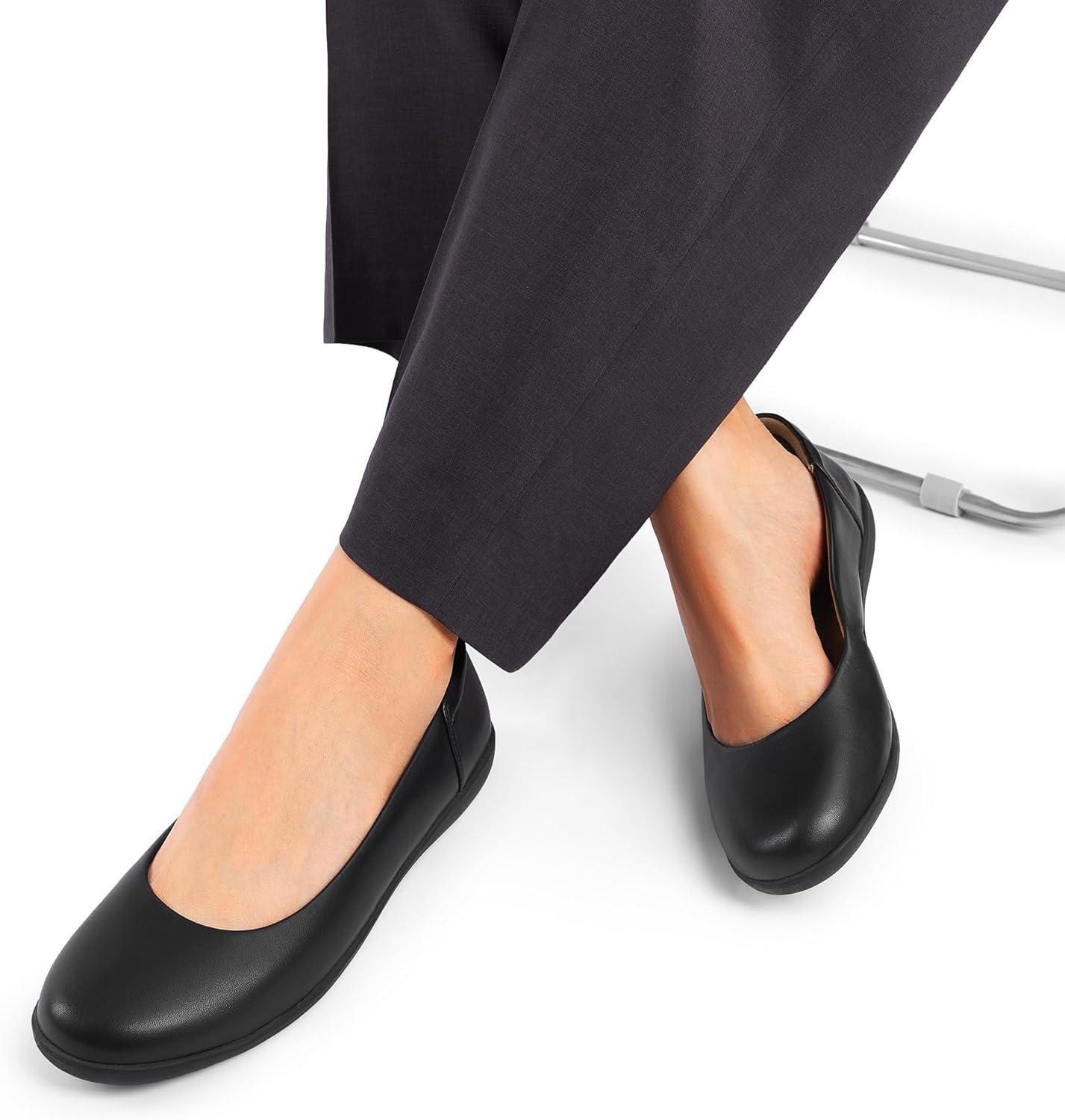 imageDREAM PAIRS Womens Comfortable Ballet Dressy Work Flats Round Toe Slip on Office ShoesBlack