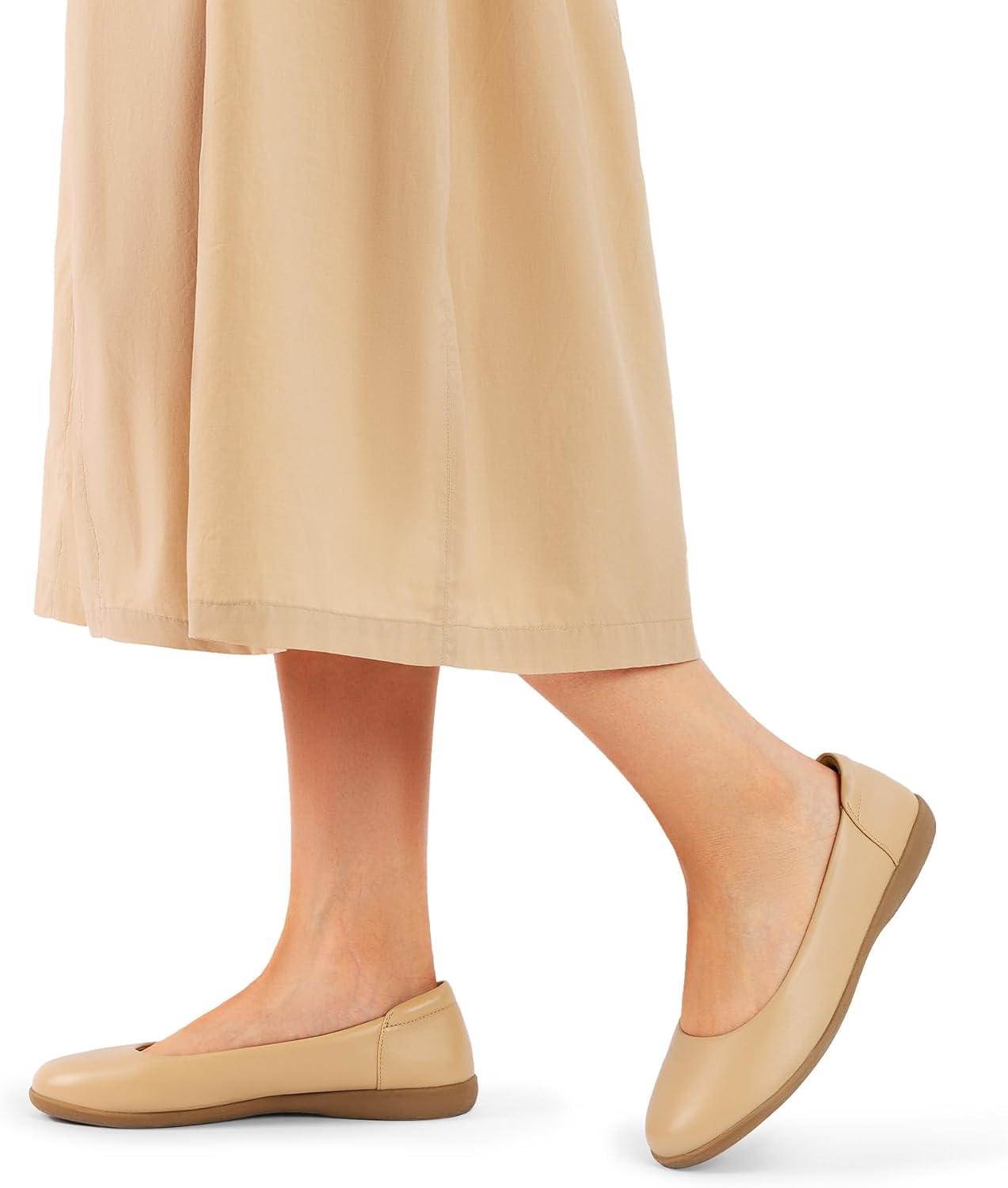 imageDREAM PAIRS Womens Comfortable Ballet Dressy Work Flats Round Toe Slip on Office ShoesNude