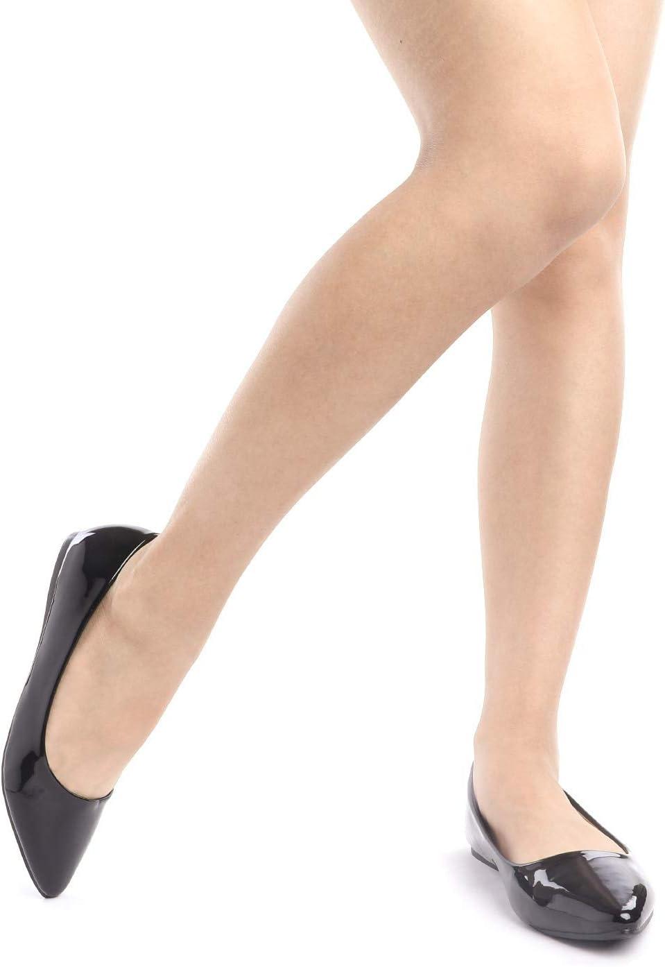 imageDREAM PAIRS Womens Dress Pointed Toe Flats Ballet Comfort Soft Slip On Casual Flat Shoes for Work Office BusinessBlackPat