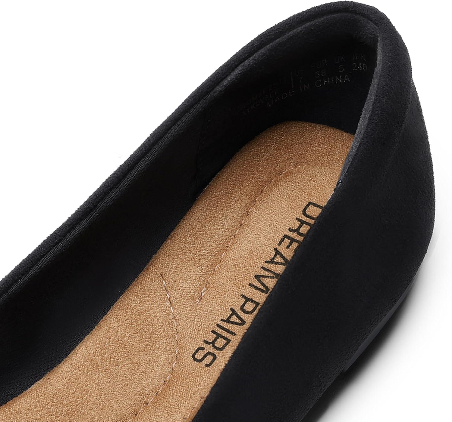 imageDREAM PAIRS Womens Flats Pointed Toe SlipOn Dressy Flat Shoes Comfortable Business Casual Dress Shoes for Office WorkBlack