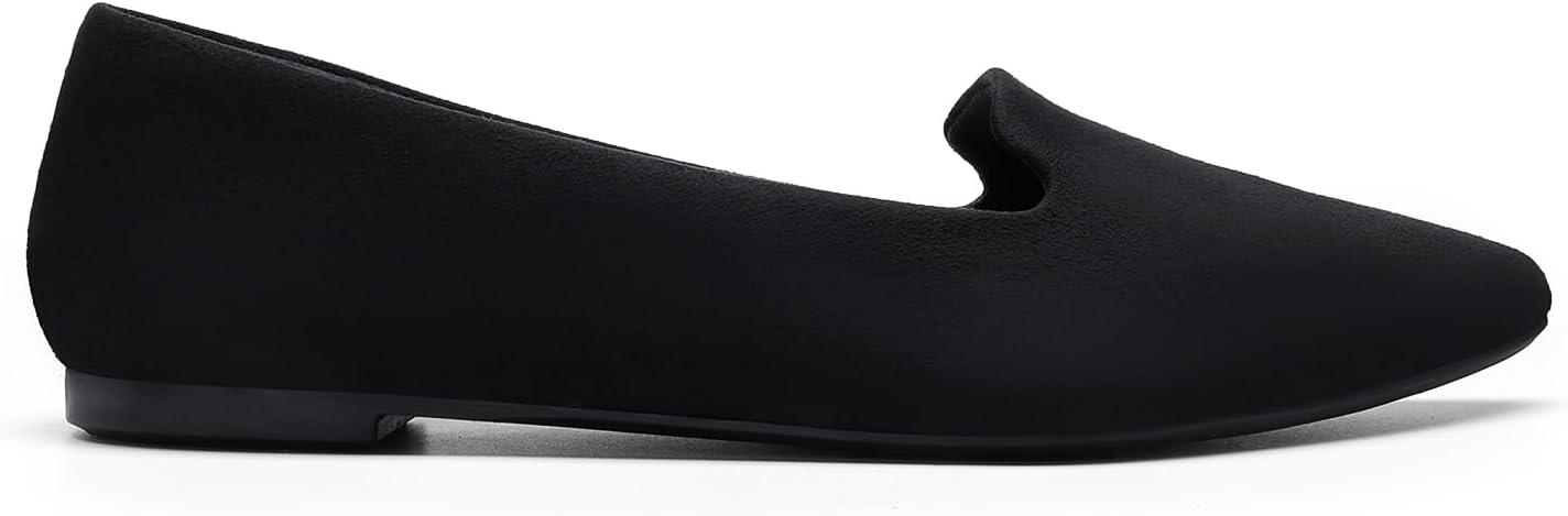 imageDREAM PAIRS Womens Flats Pointed Toe SlipOn Dressy Flat Shoes Comfortable Business Casual Dress Shoes for Office WorkBlack