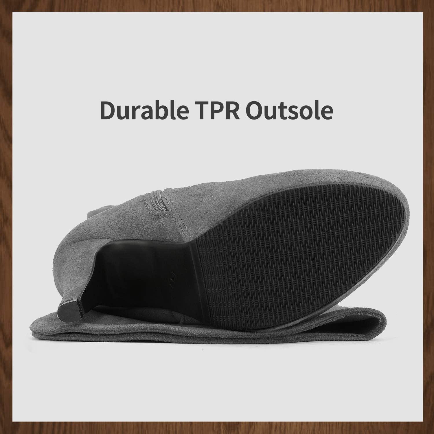 imageDREAM PAIRS Womens HIGHPLAT Black Chunky Thigh High Over The Knee High Heel BootsSarahilight Grey