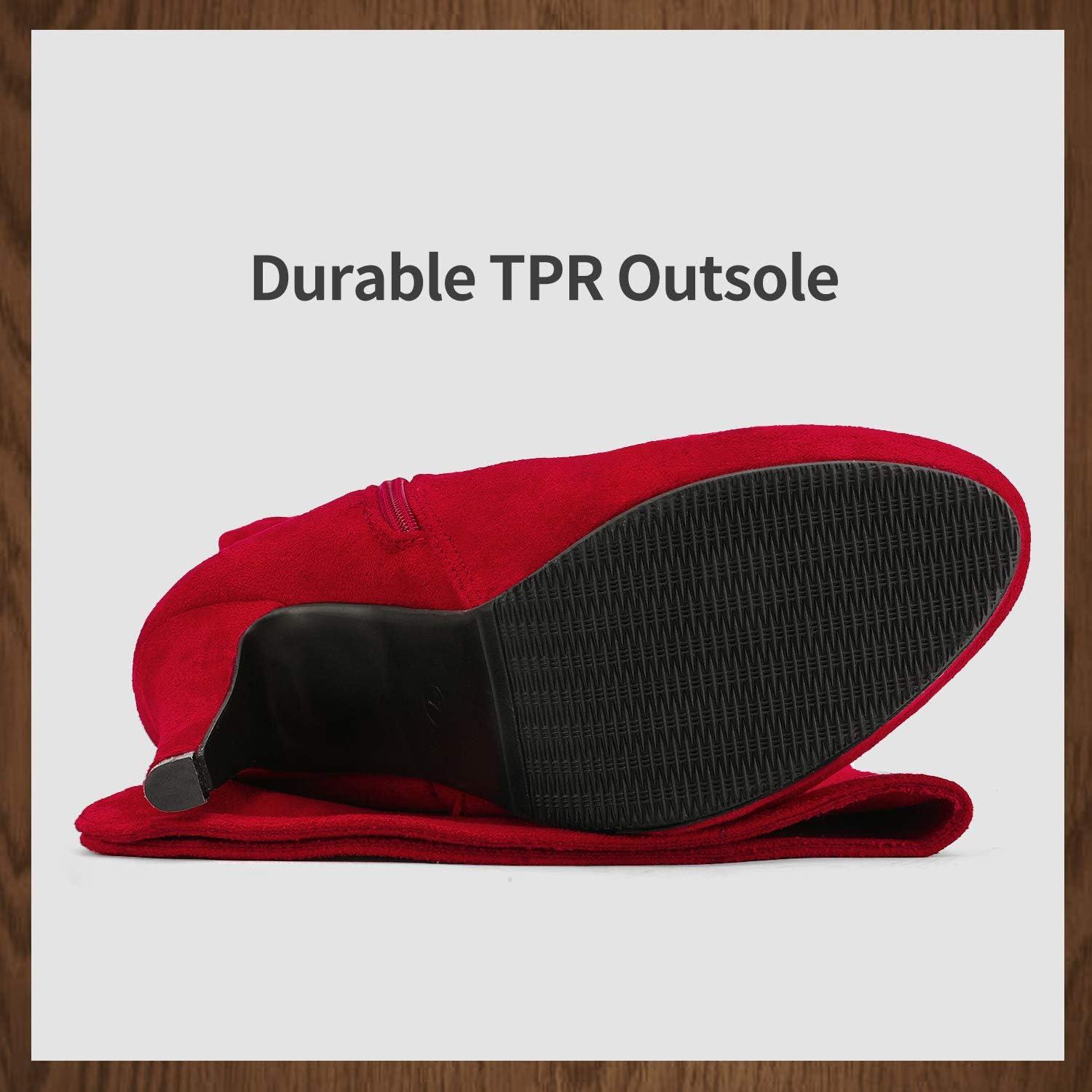 imageDREAM PAIRS Womens HIGHPLAT Black Chunky Thigh High Over The Knee High Heel BootsSarahired