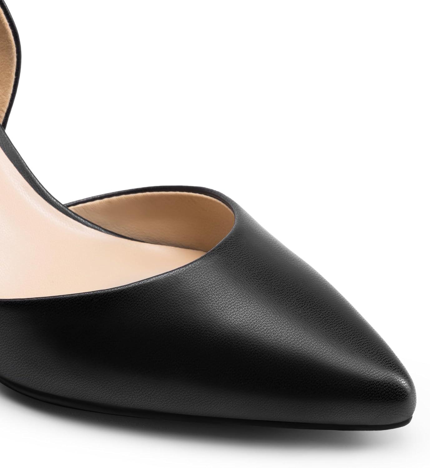 imageDREAM PAIRS Womens High Heel Closed Toe Dress Shoes Pumps Elegant Stiletto DOrsay Slip OnBlackpu