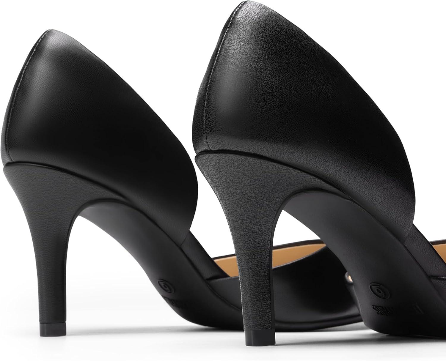 imageDREAM PAIRS Womens High Heel Closed Toe Dress Shoes Pumps Elegant Stiletto DOrsay Slip OnBlackpu
