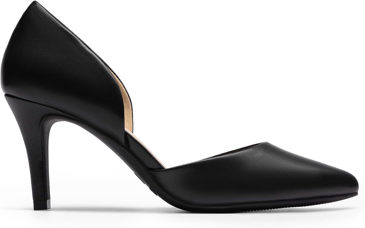 imageDREAM PAIRS Womens High Heel Closed Toe Dress Shoes Pumps Elegant Stiletto DOrsay Slip OnBlackpu