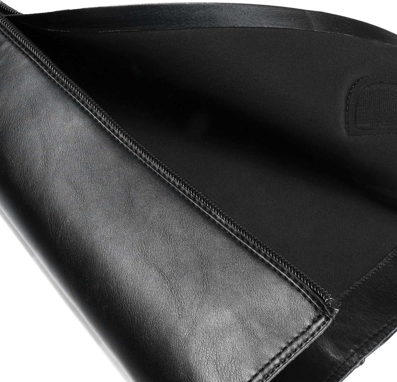 imageDREAM PAIRS Womens Knee High Boots Chunky Heel Square Toe Tall Boot for Women with Side ZipperBlack