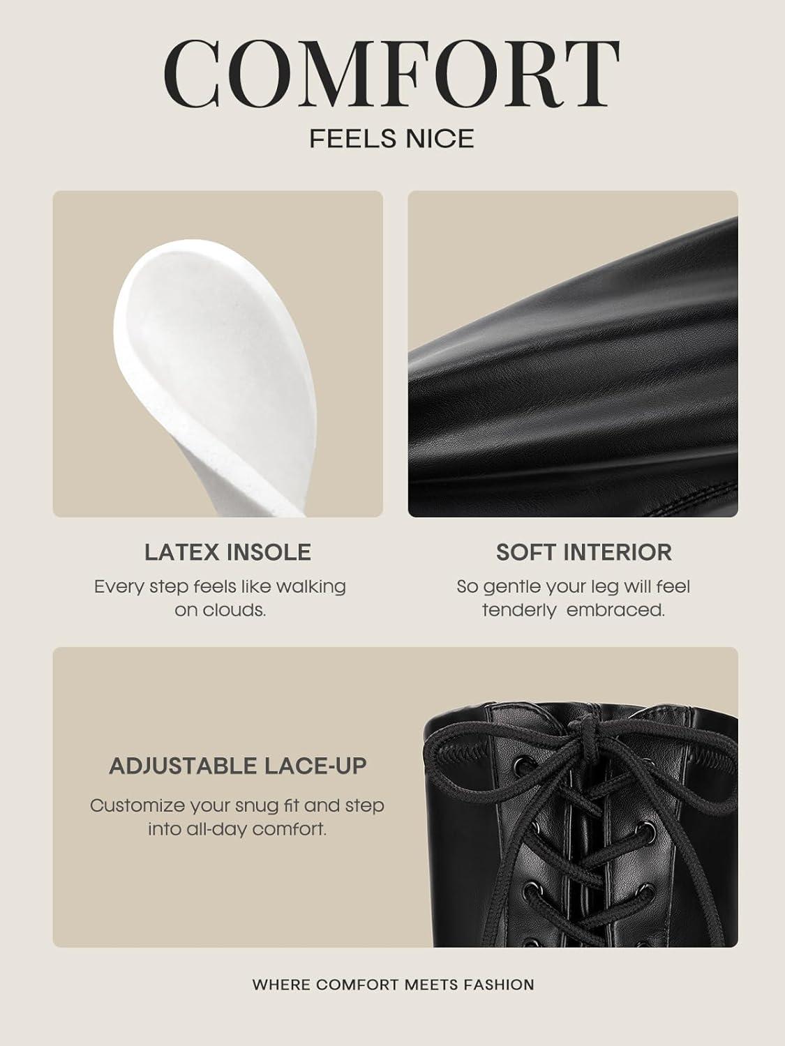 imageDREAM PAIRS Womens Laurence Over The Knee Thigh High Chunky Heel Boots Long Stretch Sexy Fall BootsBlackPu