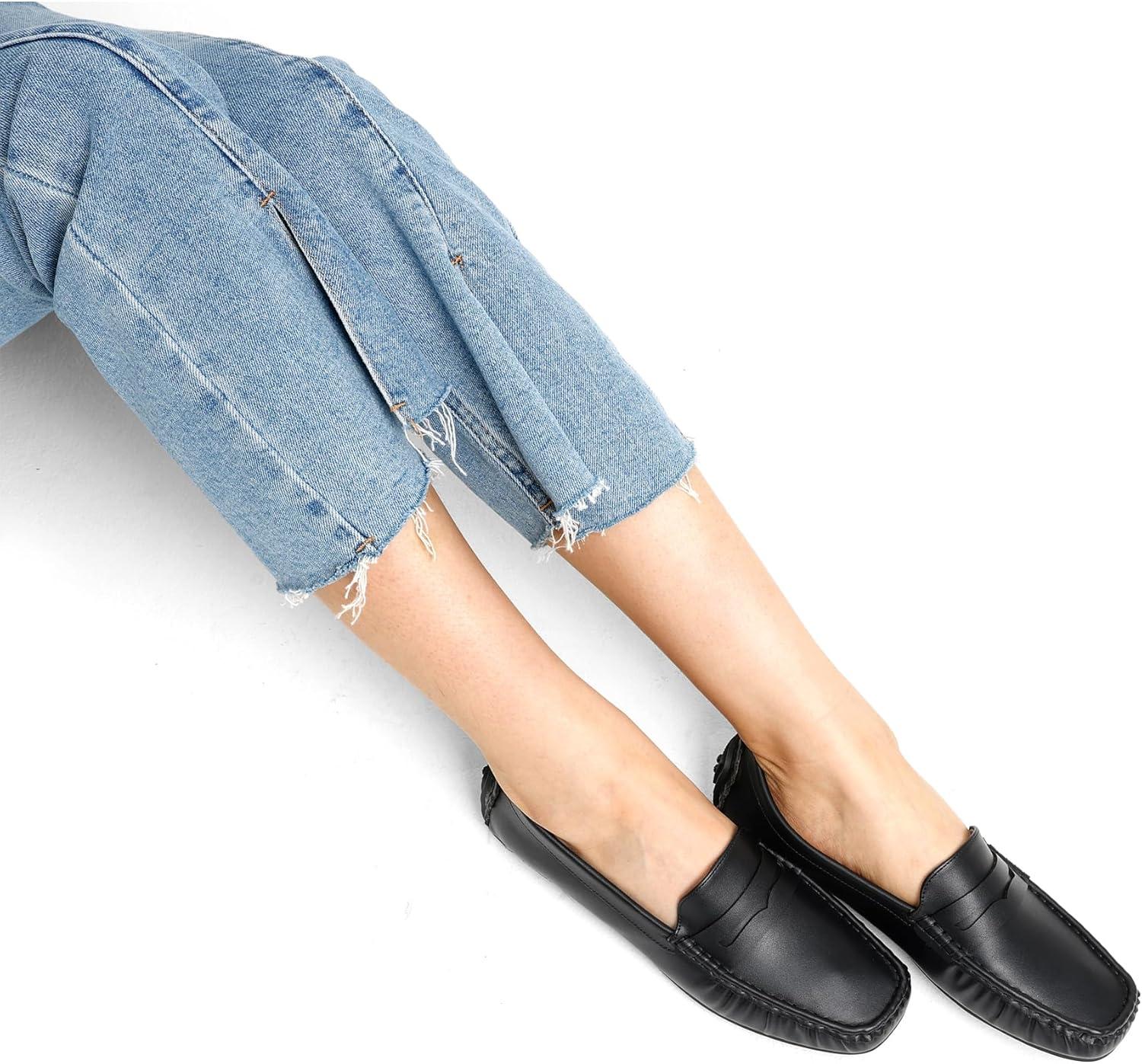 imageDREAM PAIRS Womens Loafers Penny Loafer Slip on Casual Dressy Comfortable Business Work Office Moccasins Driving Loafer ShoesBlack