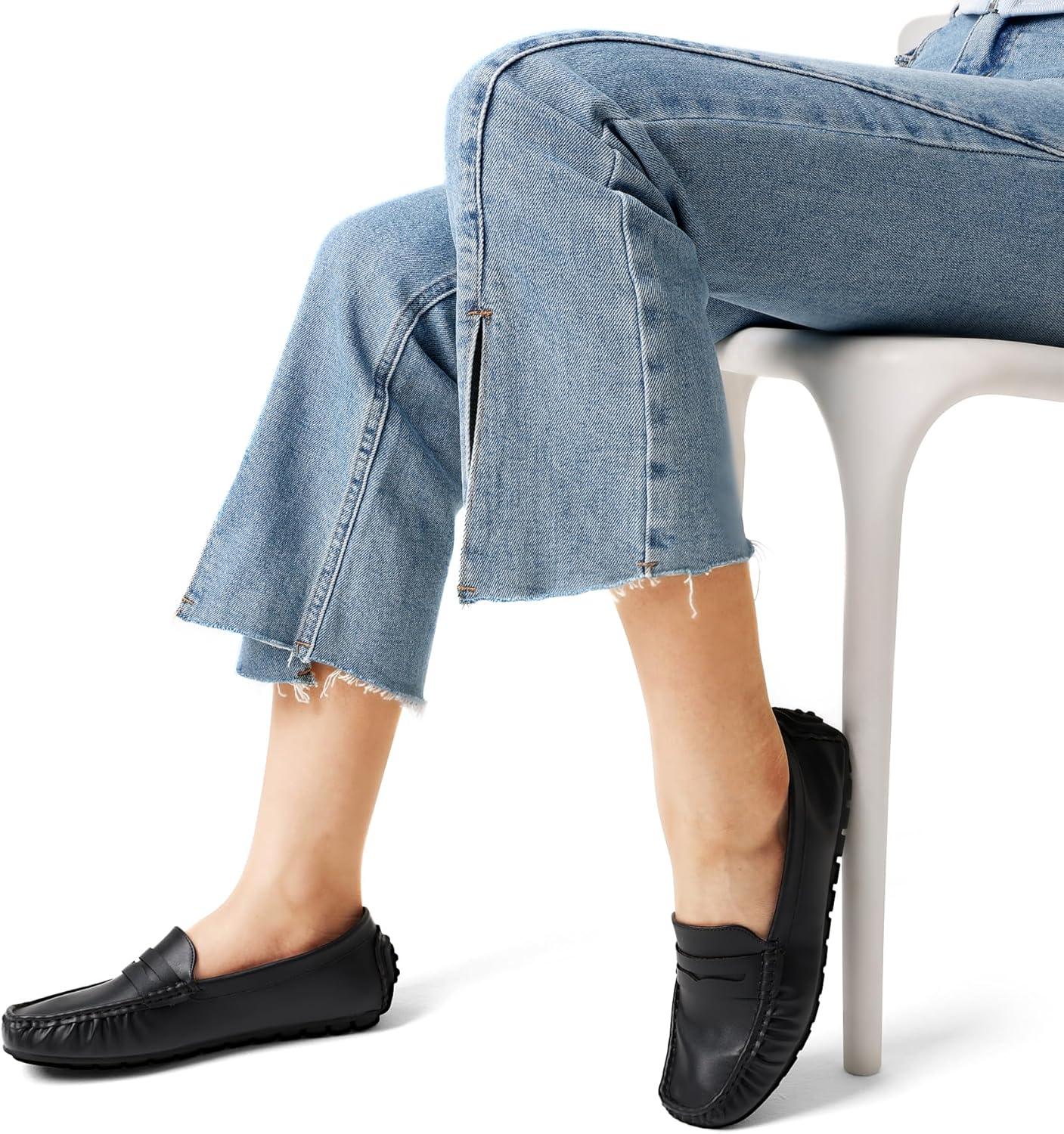 imageDREAM PAIRS Womens Loafers Penny Loafer Slip on Casual Dressy Comfortable Business Work Office Moccasins Driving Loafer ShoesBlack