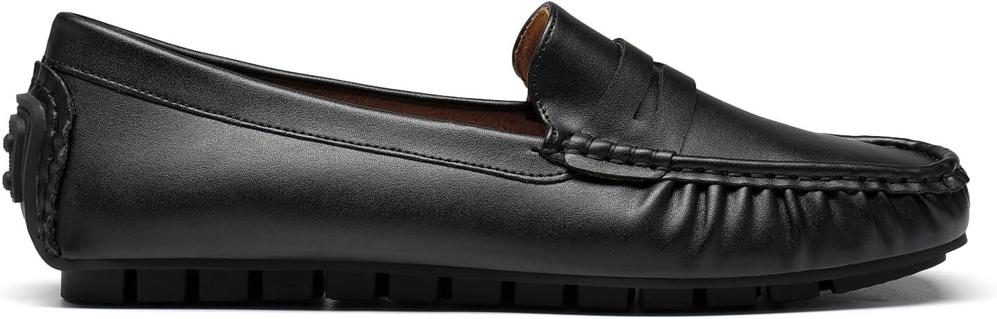 imageDREAM PAIRS Womens Loafers Penny Loafer Slip on Casual Dressy Comfortable Business Work Office Moccasins Driving Loafer ShoesBlack