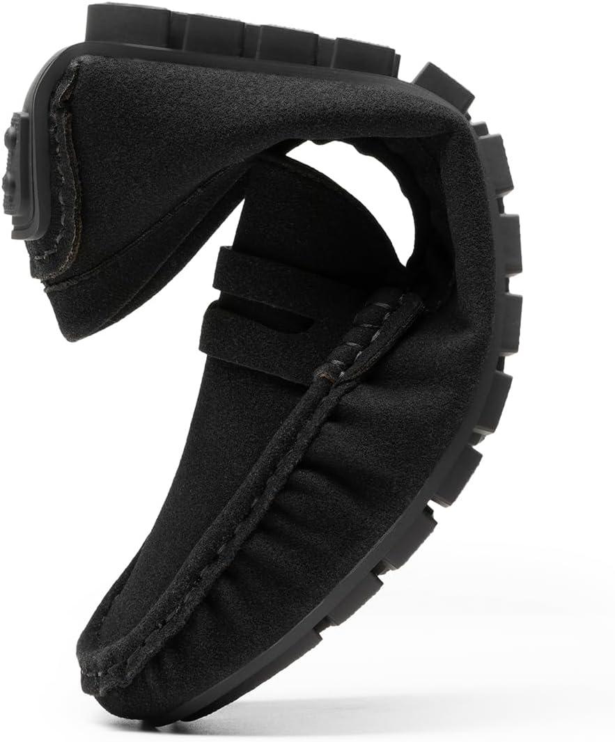 imageDREAM PAIRS Womens Loafers Penny Loafer Slip on Casual Dressy Comfortable Business Work Office Moccasins Driving Loafer ShoesBlacksuede