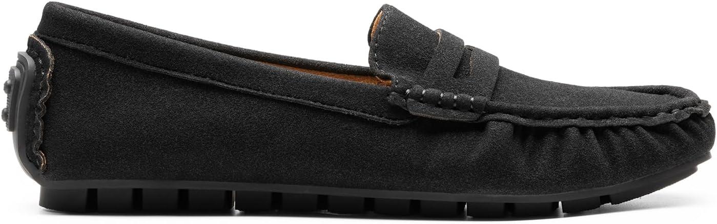 imageDREAM PAIRS Womens Loafers Penny Loafer Slip on Casual Dressy Comfortable Business Work Office Moccasins Driving Loafer ShoesBlacksuede