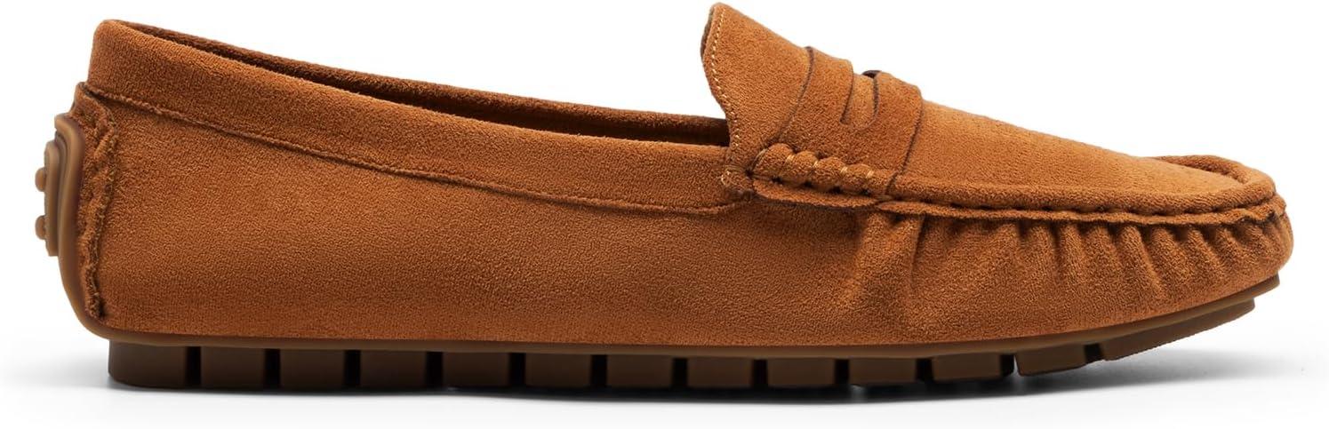 imageDREAM PAIRS Womens Loafers Penny Loafer Slip on Casual Dressy Comfortable Business Work Office Moccasins Driving Loafer ShoesBrown