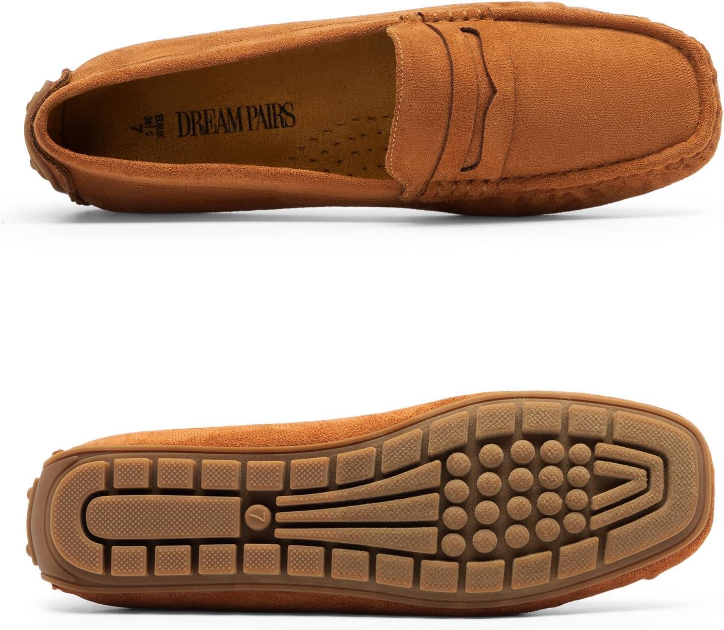 imageDREAM PAIRS Womens Loafers Penny Loafer Slip on Casual Dressy Comfortable Business Work Office Moccasins Driving Loafer ShoesBrown