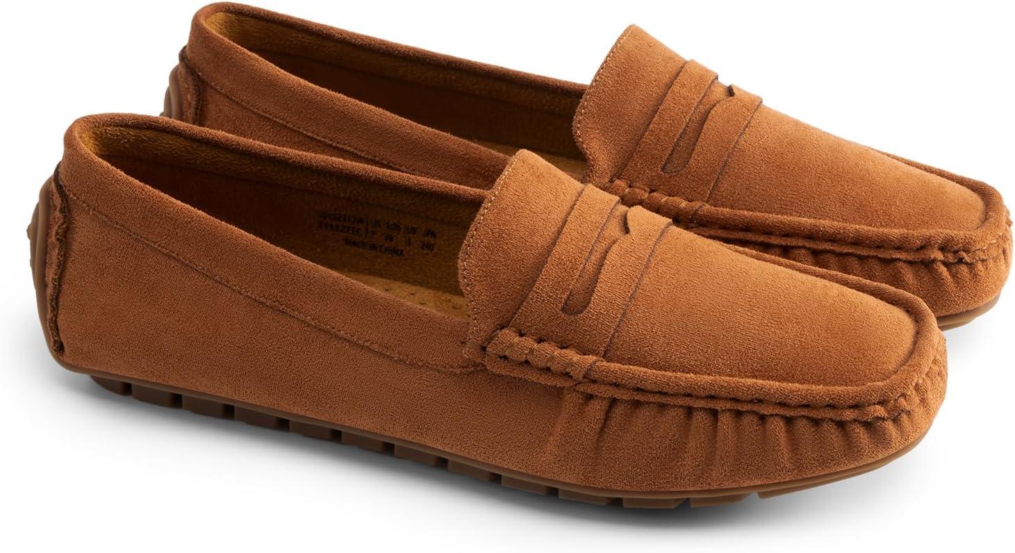 imageDREAM PAIRS Womens Loafers Penny Loafer Slip on Casual Dressy Comfortable Business Work Office Moccasins Driving Loafer ShoesBrown