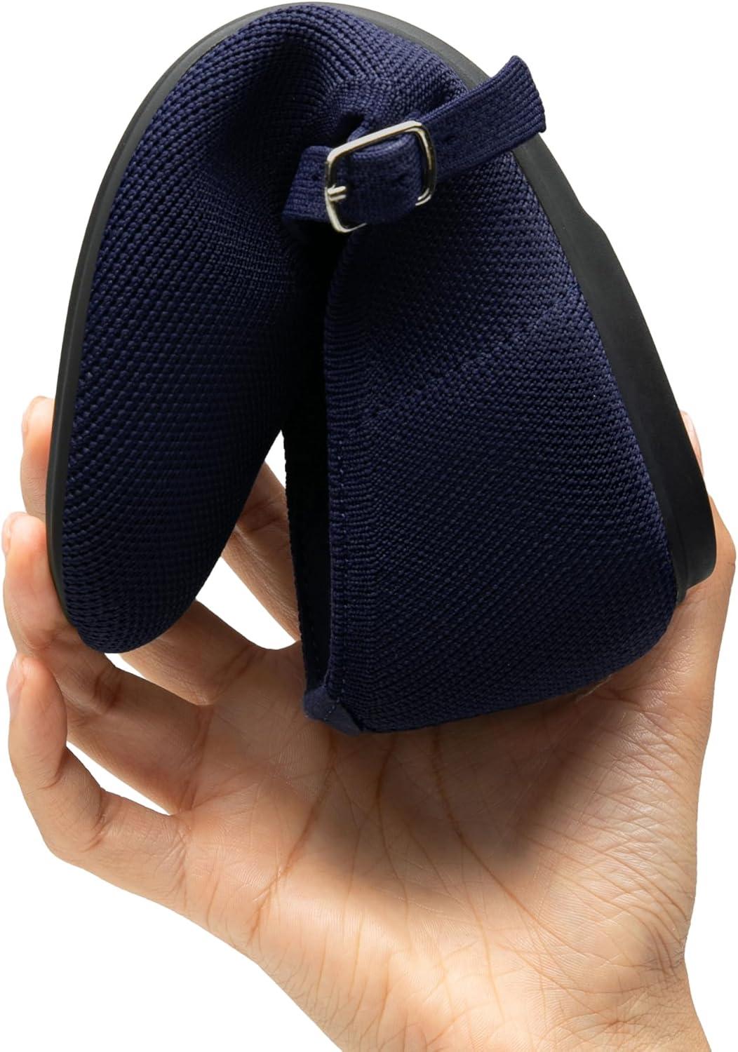 imageDREAM PAIRS Womens Mary Jane Ballet Flat Shoes Dressy Foldable Knit Flats with Arch Support Comfortable for Casual Work OfficeNavy