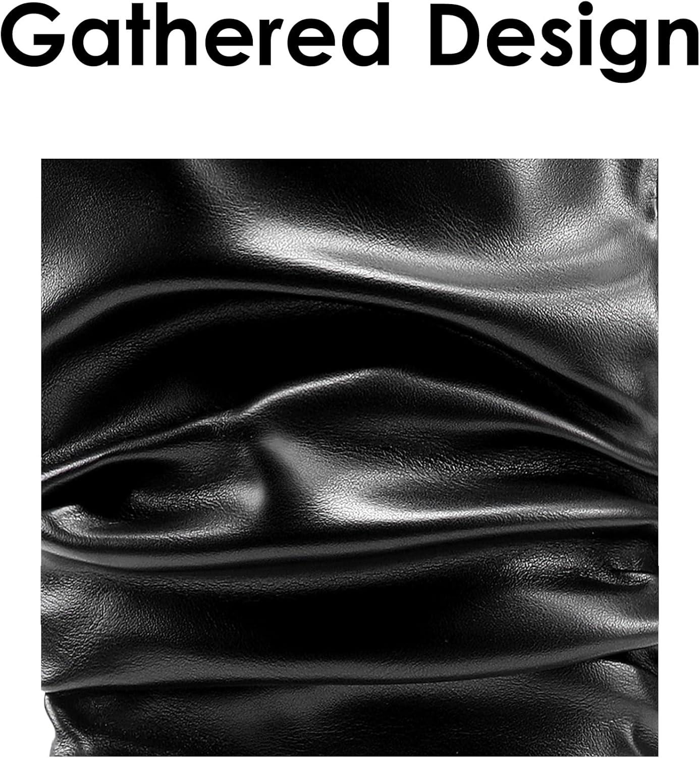 imageDREAM PAIRS Womens Mid Calf Boots High Heels Pointed Toe Zip Fashion Dressy BootBlack