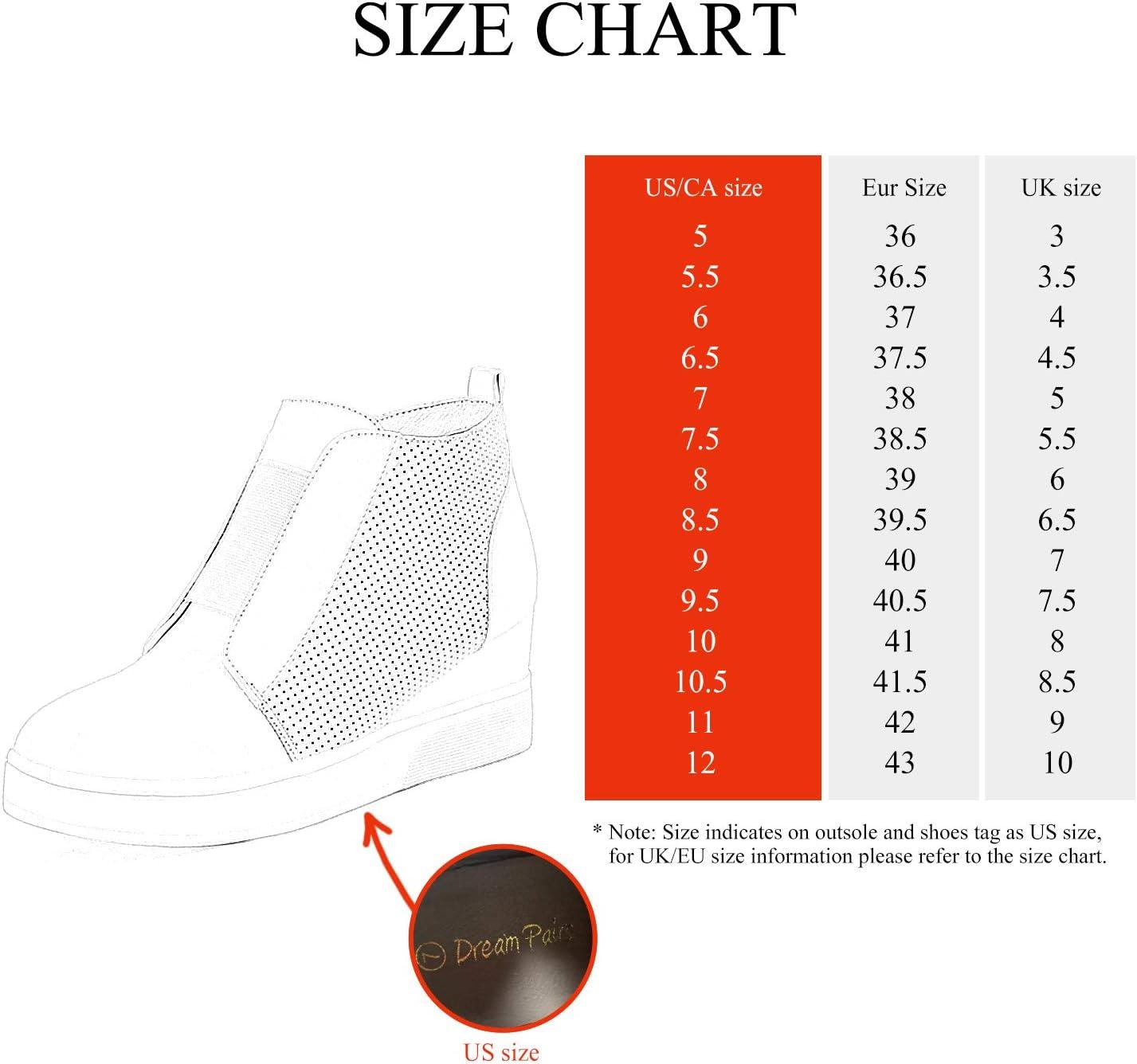 imageDREAM PAIRS Womens Platform Wedge Sneakers Ankle BootiesTaupe