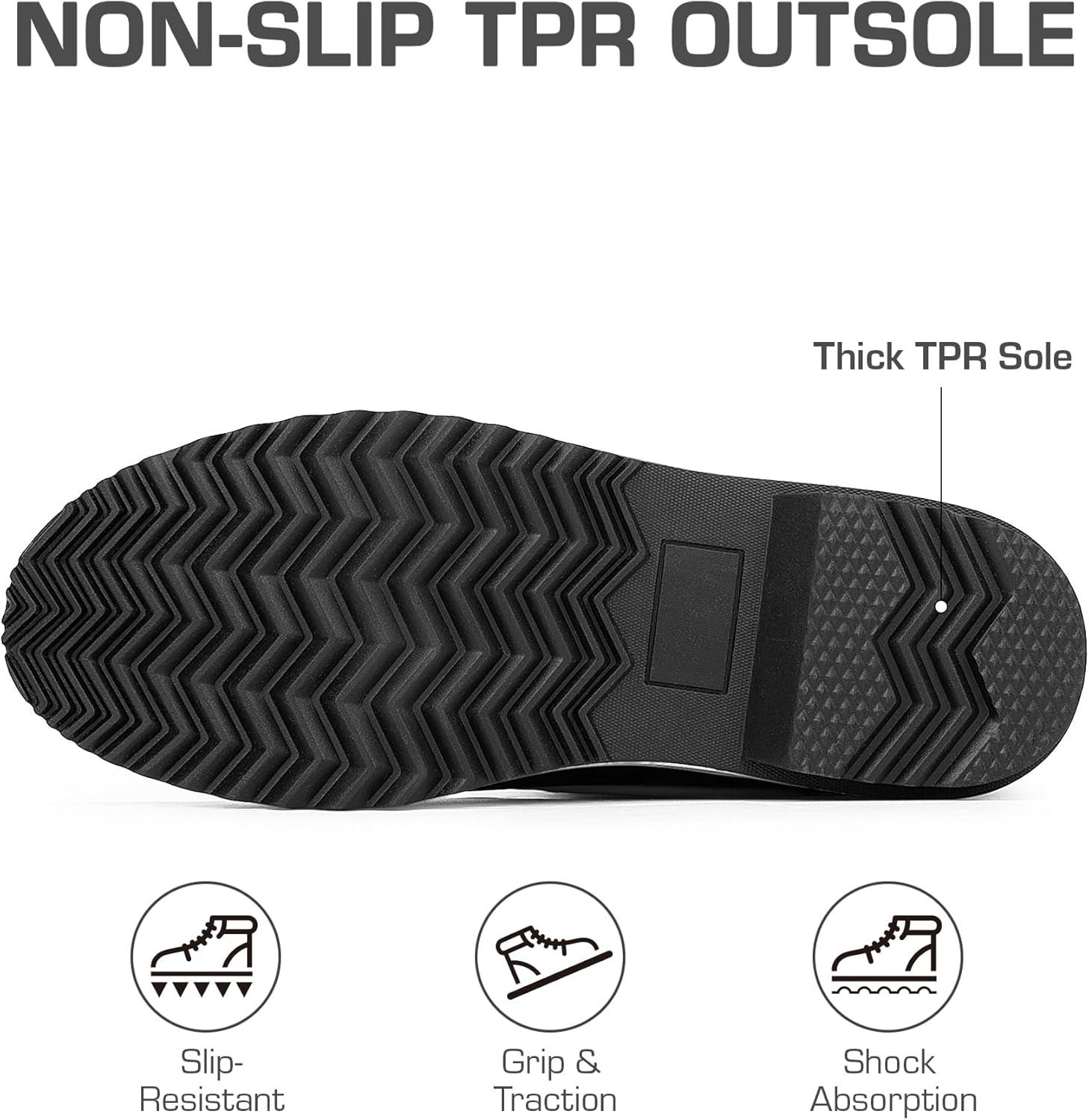 imageDREAM PAIRS Womens Snow Winter Boots Mid Calf Waterproof Warm Faux Fur Lined Lace Up Antislip Outdoor Duck BootsTan