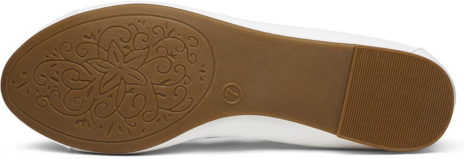 imageDREAM PAIRS Womens SoleFlex Ballerina Walking Flats ShoesWhite