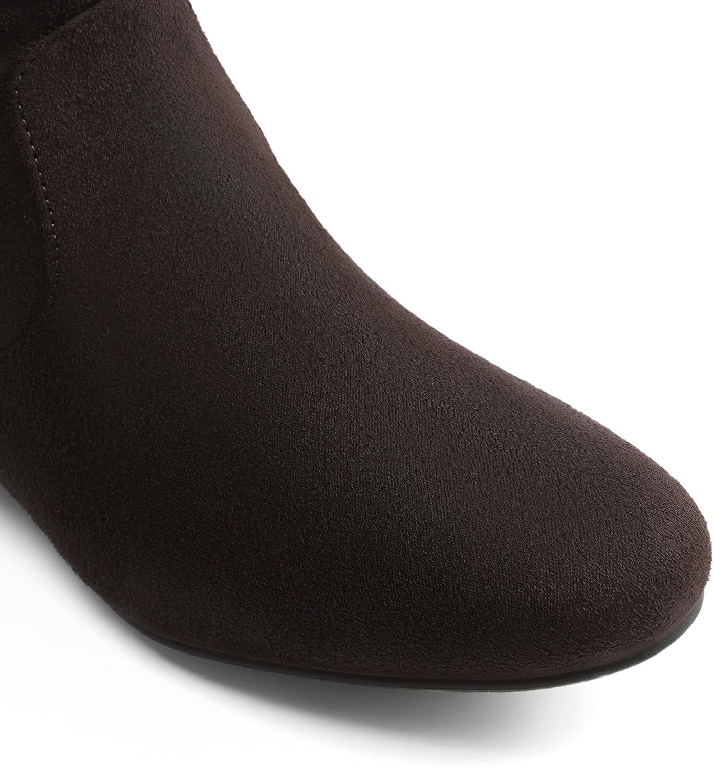 imageDREAM PAIRS Womens Suede Over The Knee Thigh High Winter BootsBrown