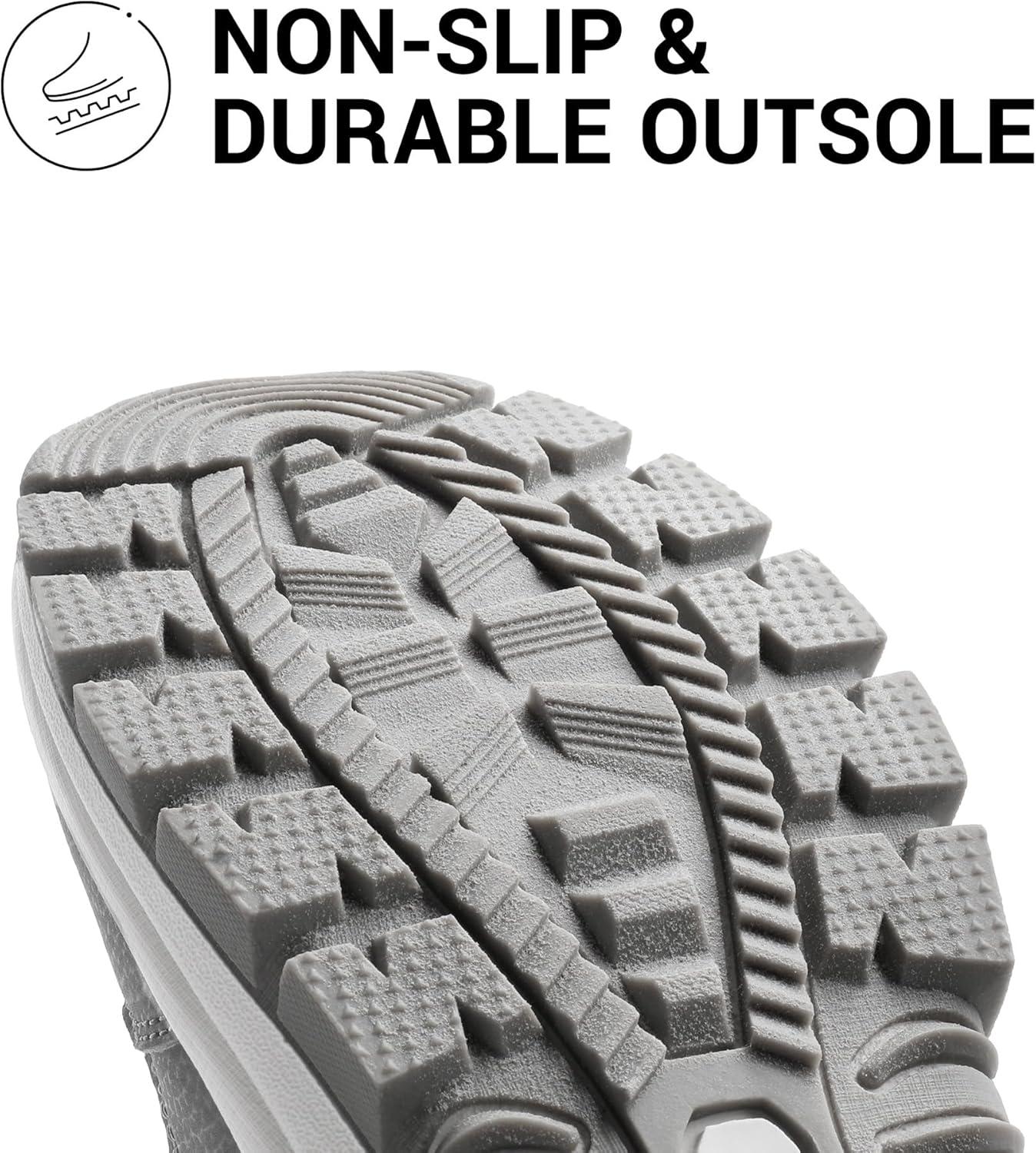 imageDREAM PAIRS Womens Waterproof Winter Snow Boots Warm Comfortable Faux Fur Insulated NonSlip Outdoor LaceUp Florin Mid Calf BootiesLightGrey