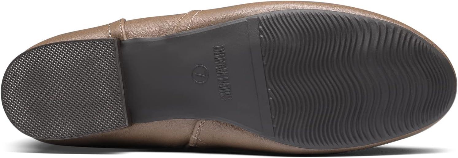 imageDREAM PAIRS Womens Wide Calf Knee High Pull On Fall Weather Winter BootsWideCalfKhaki