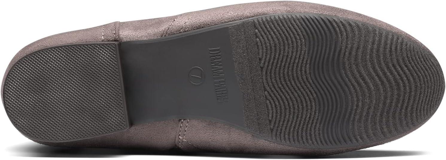 imageDREAM PAIRS Womens Wide Calf Knee High Pull On Fall Weather Winter BootsWideCalfTaupe