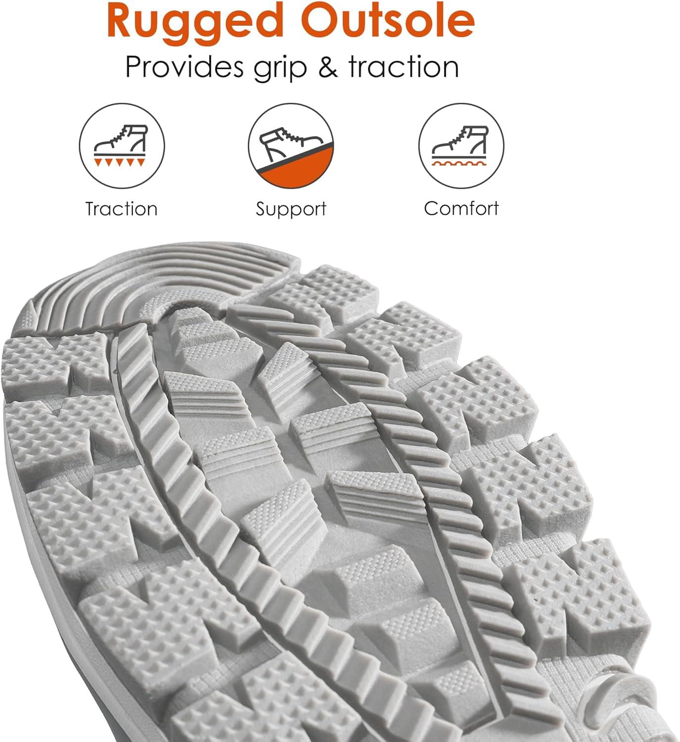 imageDREAM PAIRS Womens Winter Snow Boots Waterproof Lightweight Warm Fashion Janara Mid Calf BootLight Grey