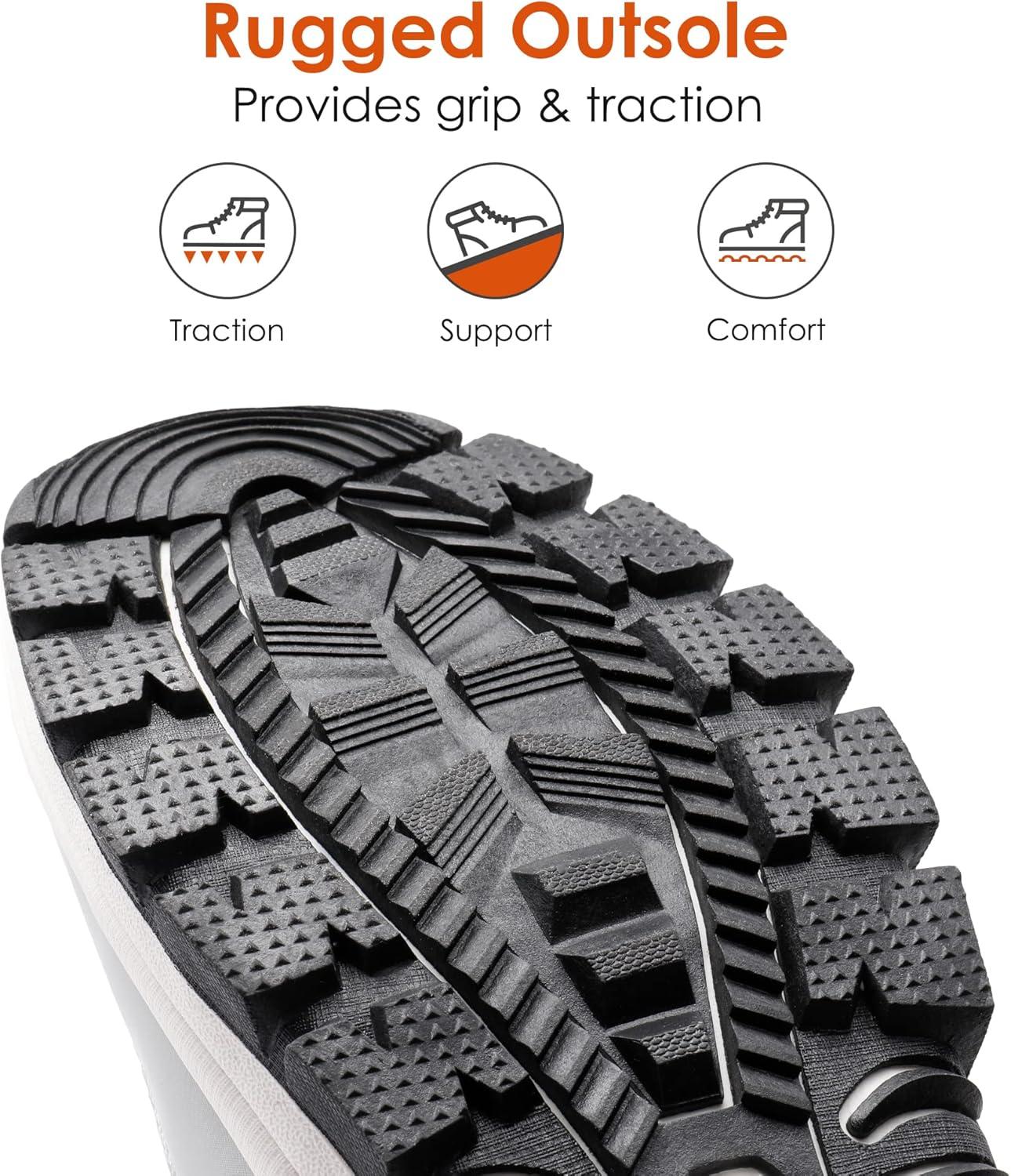 imageDREAM PAIRS Womens Winter Snow Boots Waterproof Lightweight Warm Fashion Janara Mid Calf BootWhite