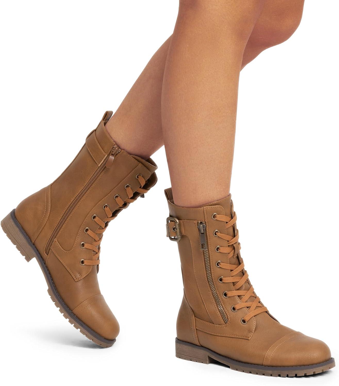 imageDREAM PAIRS womens DriversCamel