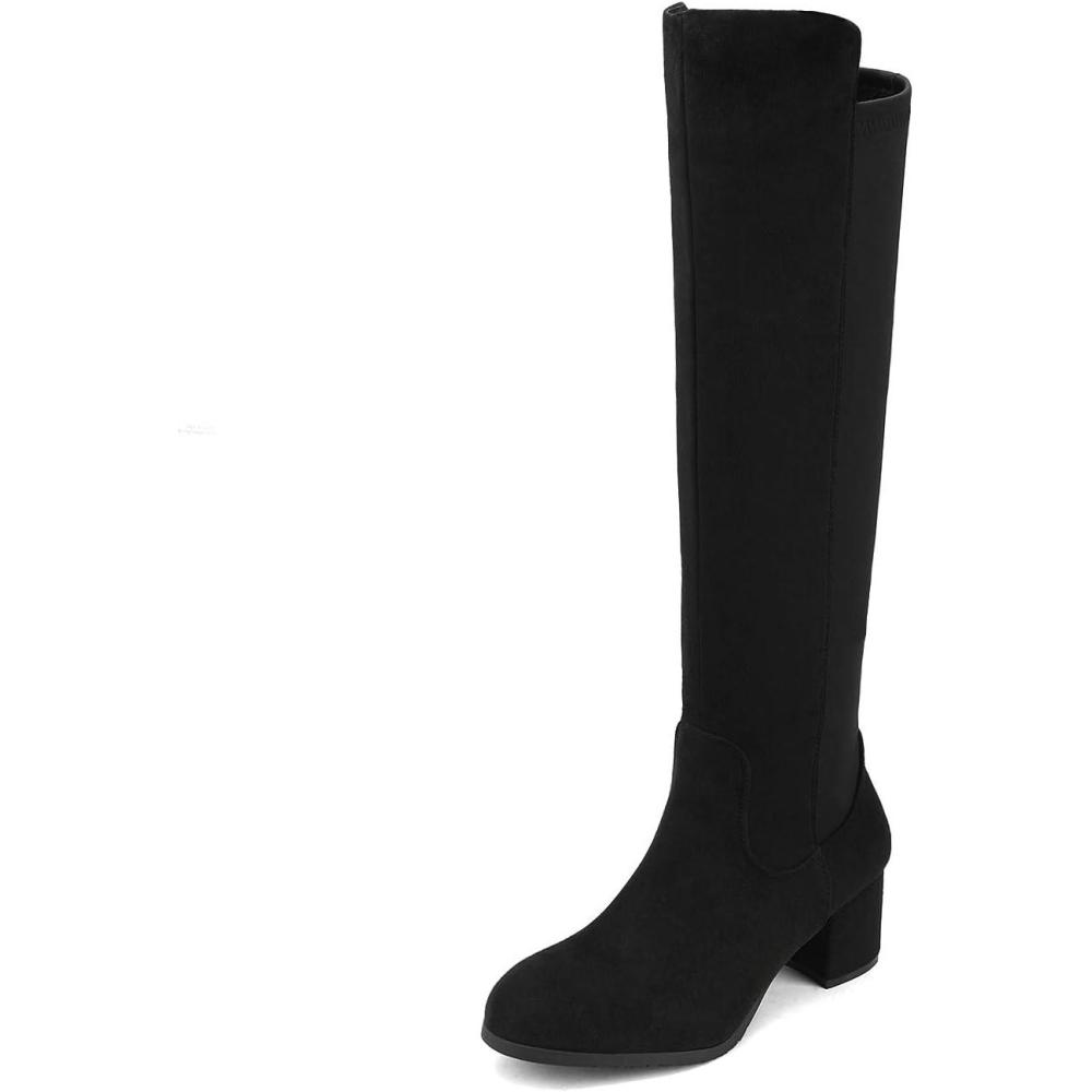 imageDREAM PAIRS Womens Knee High Stretchy Fashion BootsBlack